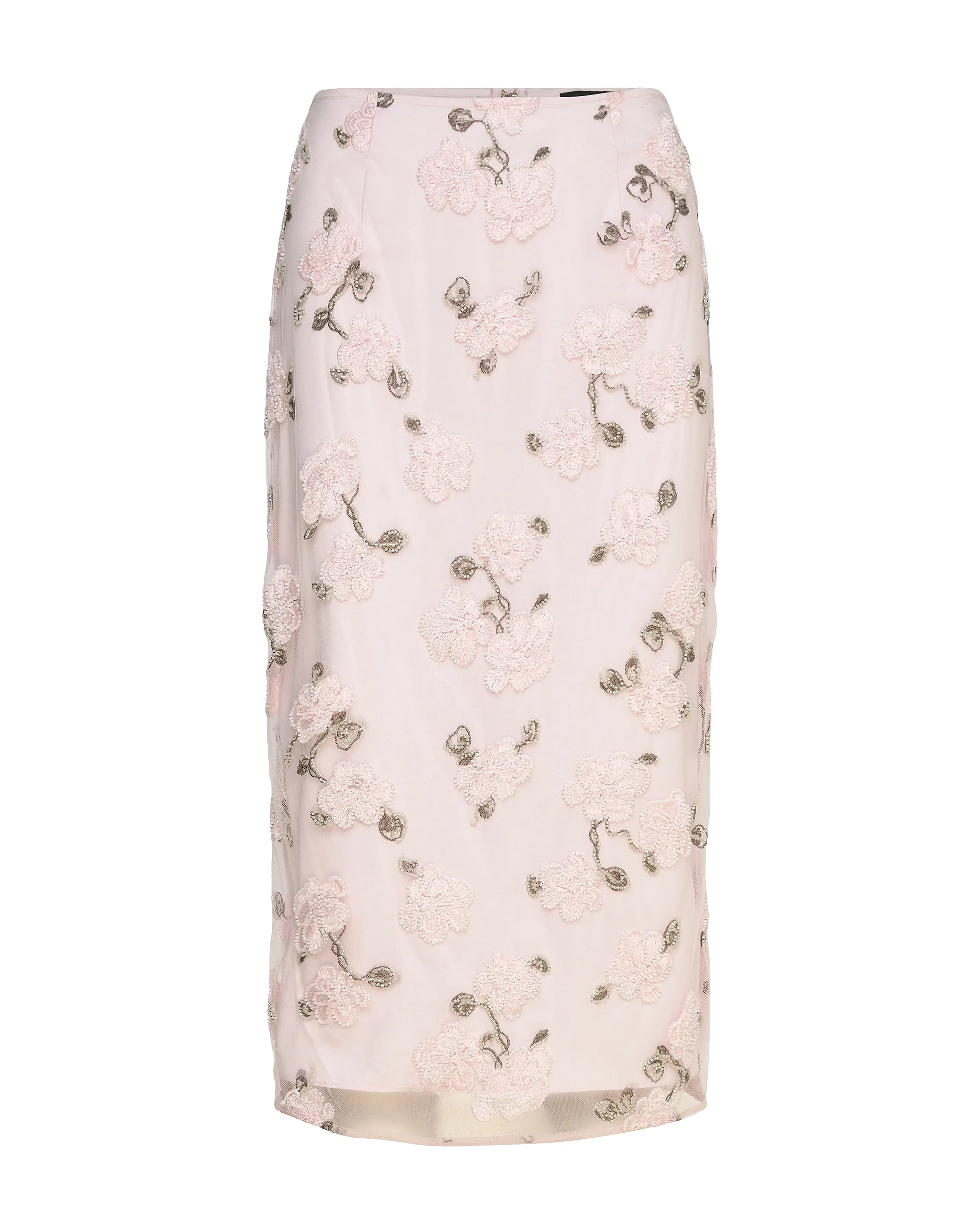 Lilac Ash Midi Sequin Pencil Skirt