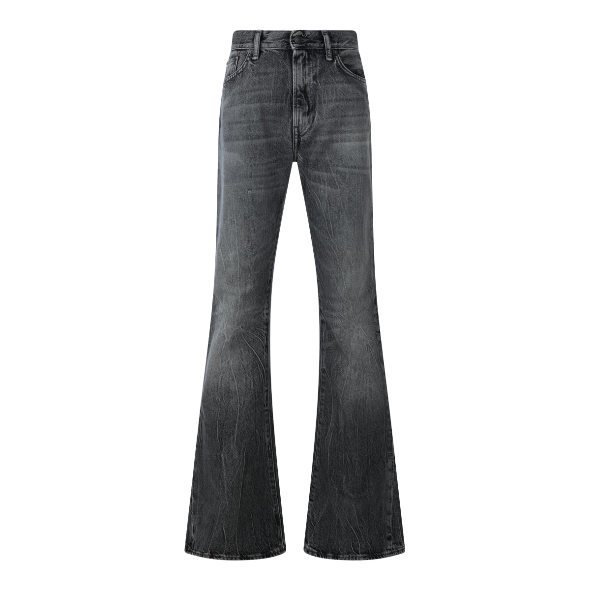 High-Waisted Flared Jeans