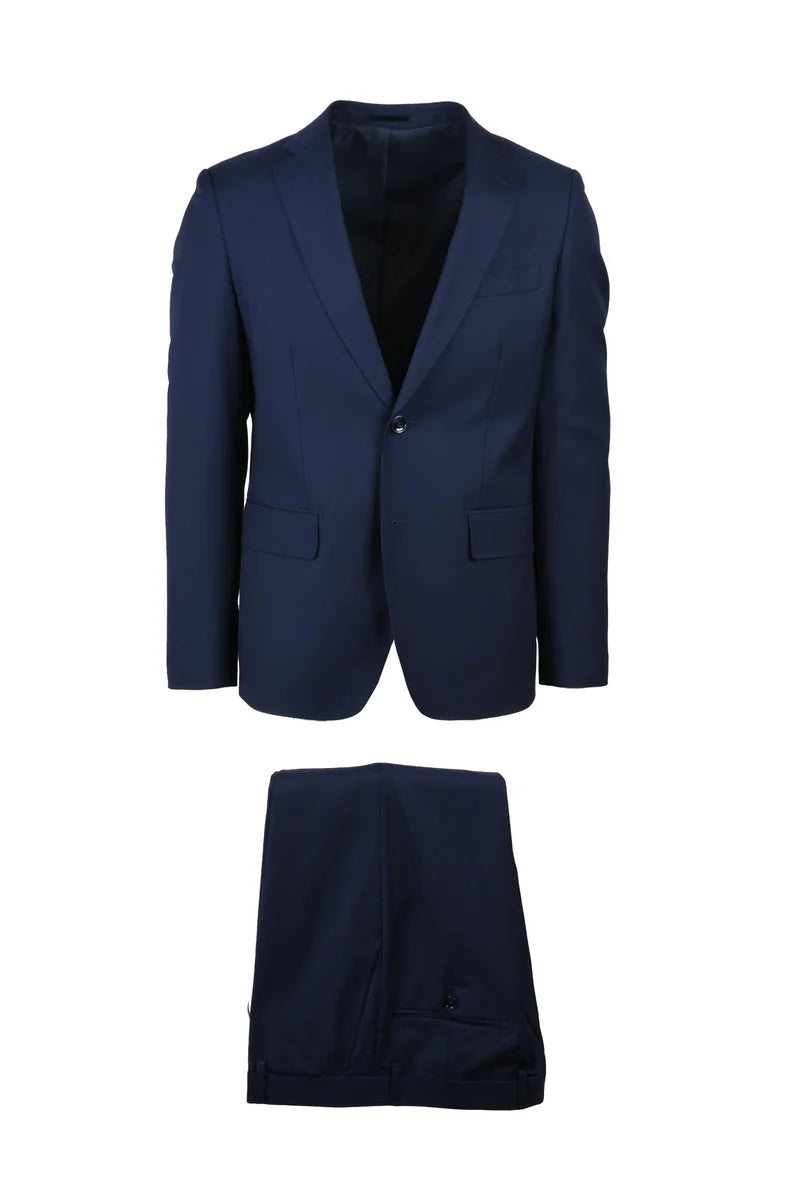 Men's Suit Polyester Viscose - Indigo