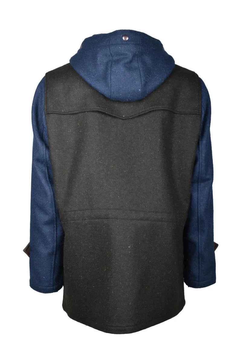 Blue/Green Virgin Wool Parka