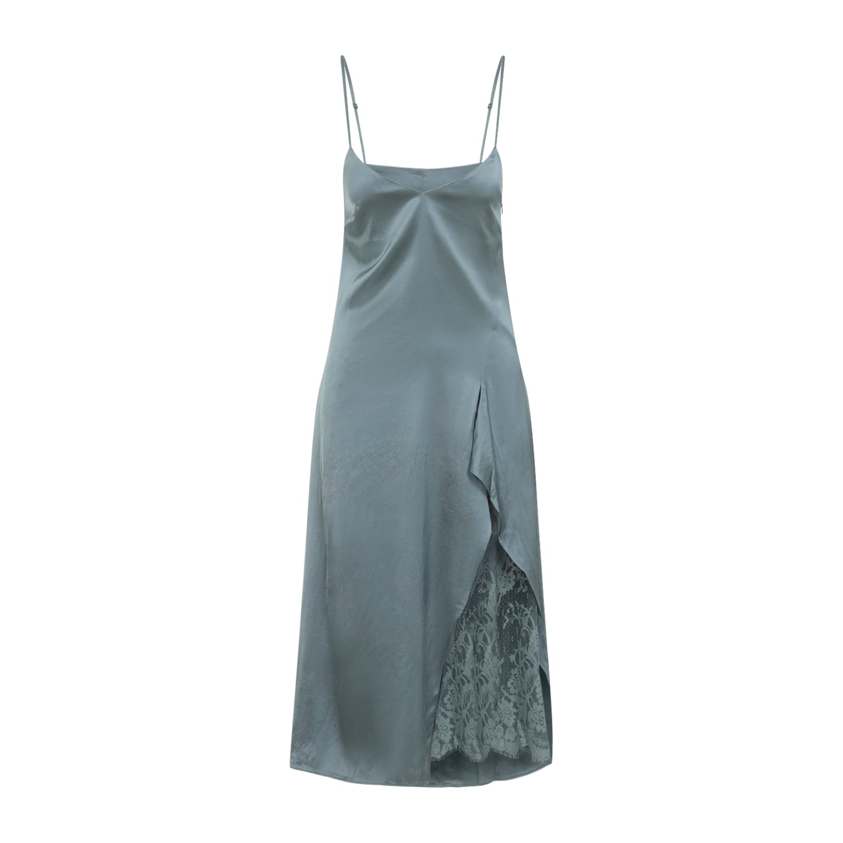 Midi Dress with Satin Finish