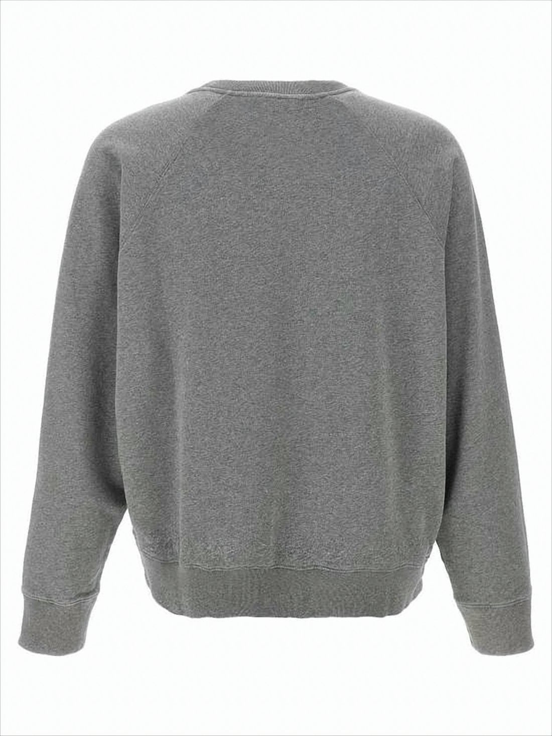 Relaxed Fit Long-Sleeve Sweatshirt with Ribbed Details