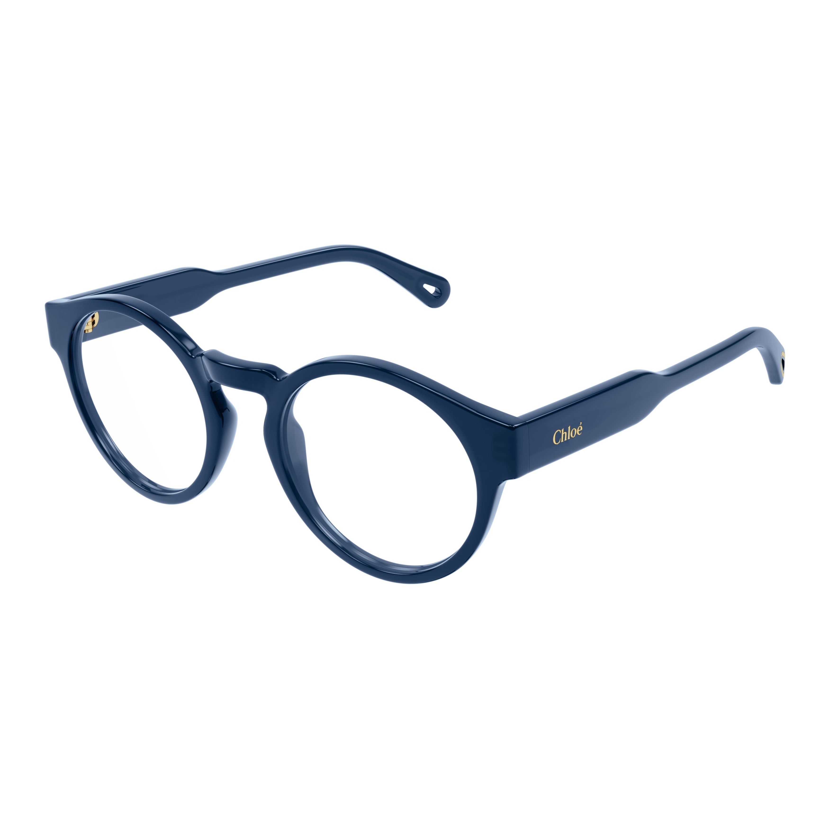 Ch0159o Rounded Navy Blue Eyeglasses