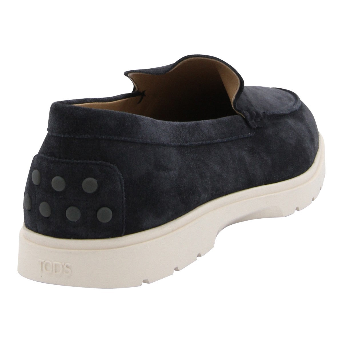 Suede Slip-On Loafers with Textured Sole