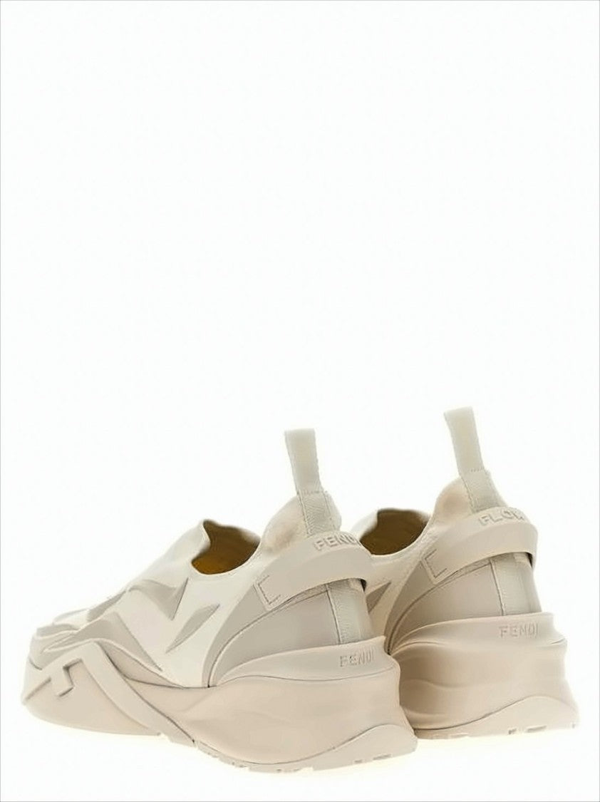 Slip-On Sneakers with Sculpted Rubber Sole