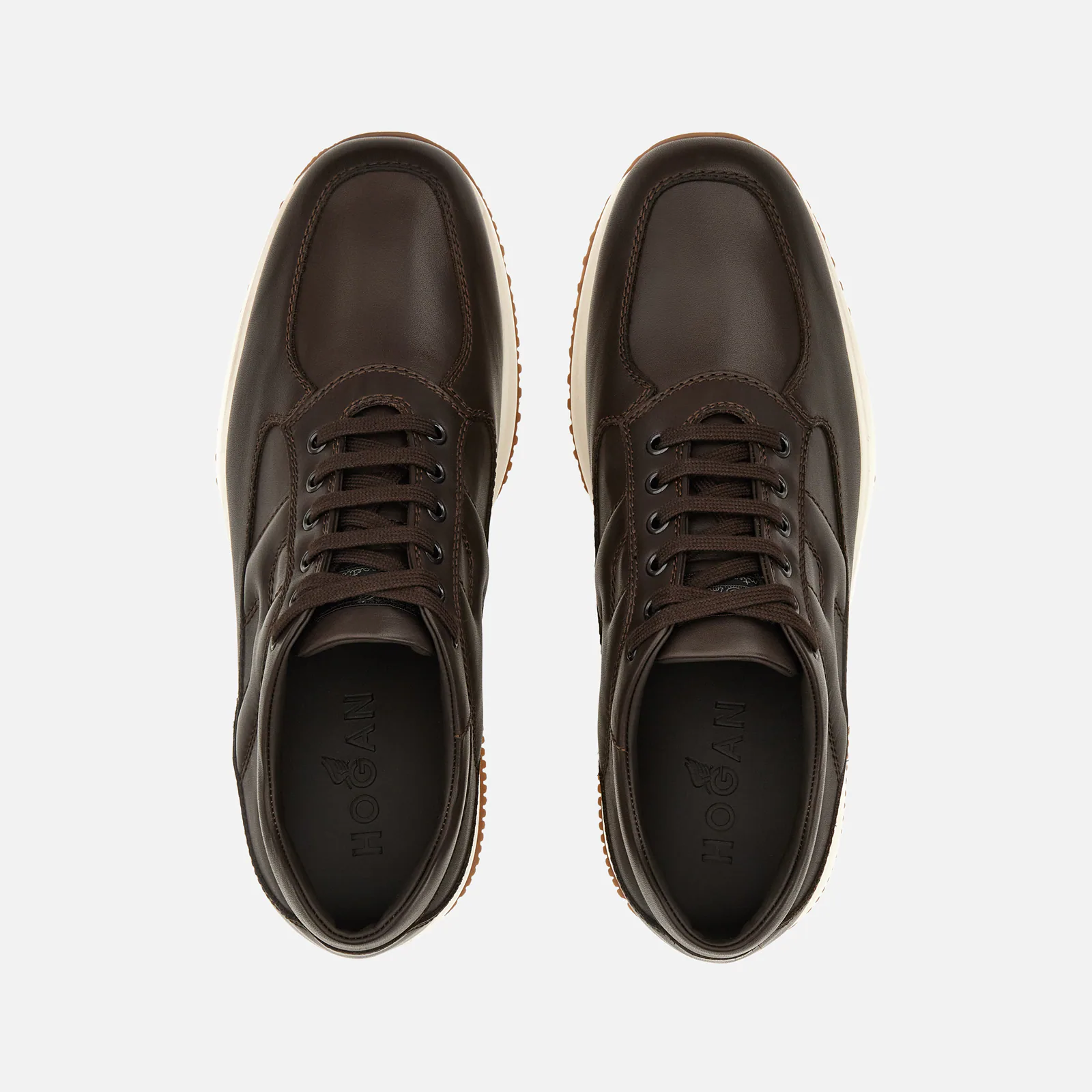 Sophisticated Brown Calfskin Interactive Shoes
