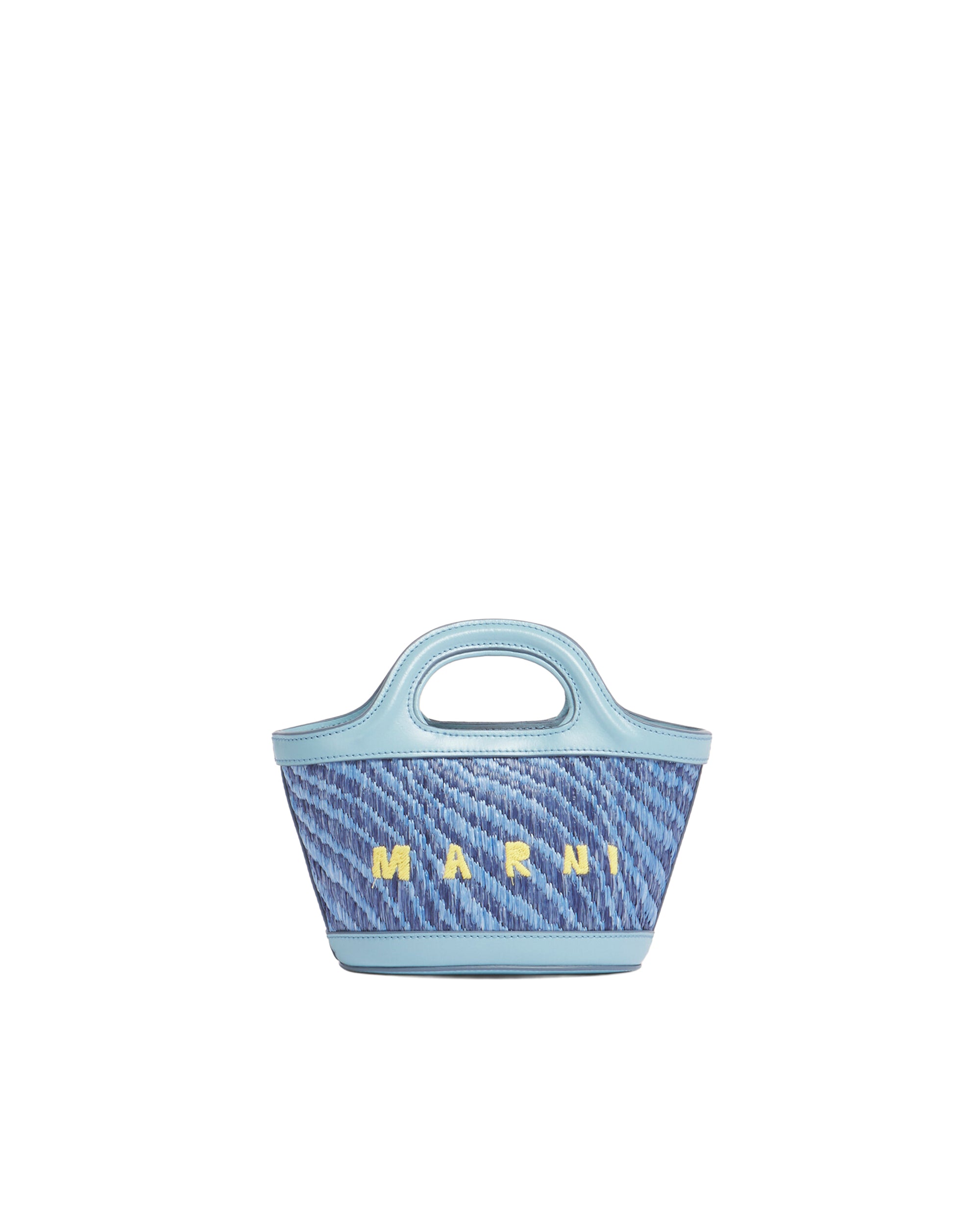 Tropicalia Micro Raffia Bag in Blue