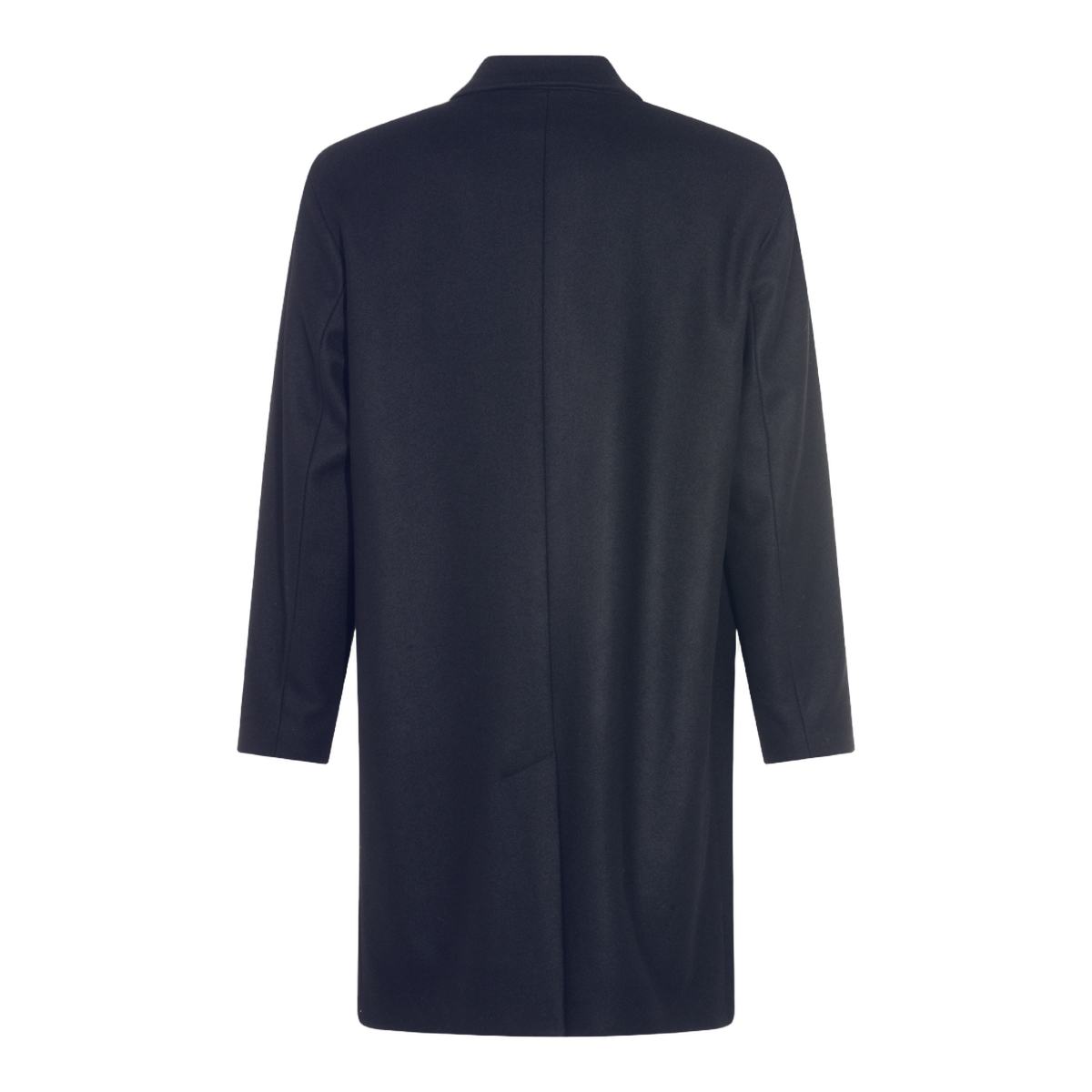 Long Tailored Coat with Notched Lapel