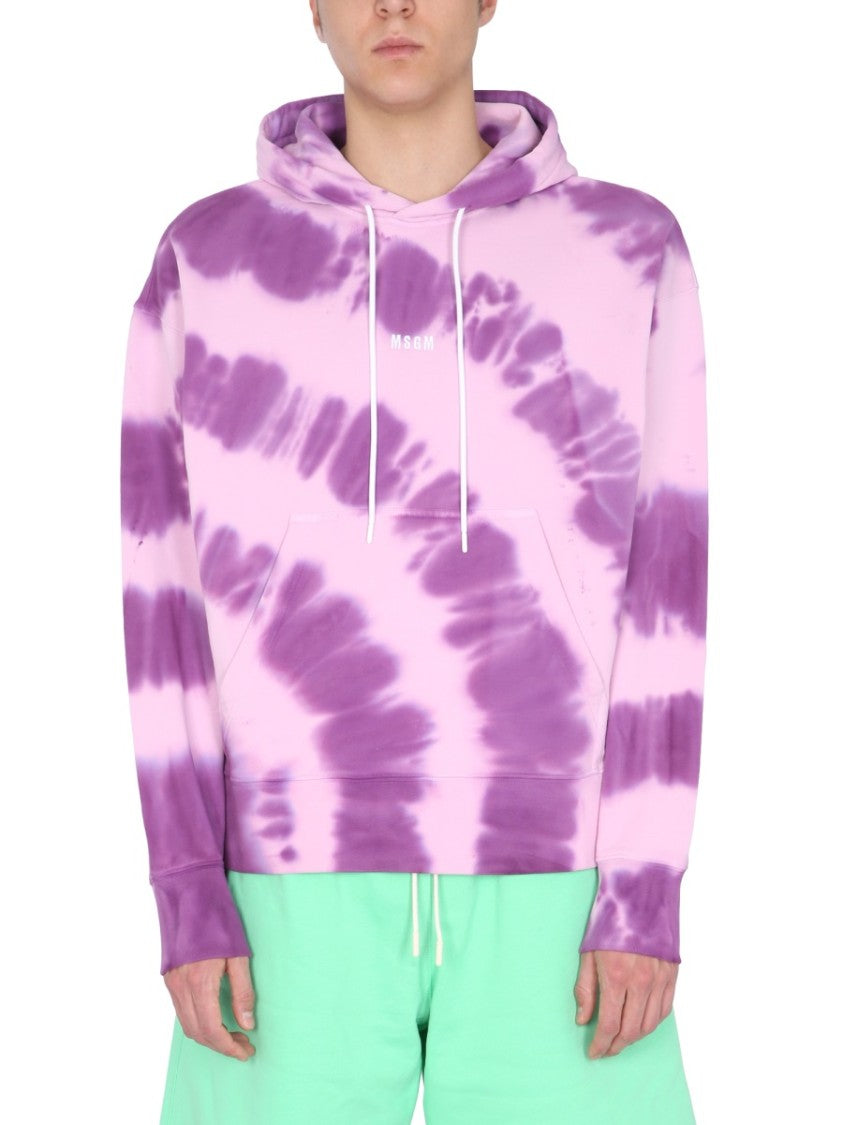 Printed Sweatshirt With Micro Logo