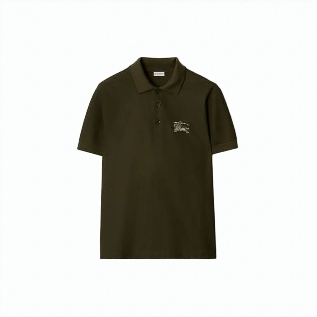 Black Metallic Touch Embroidered Logo Polo