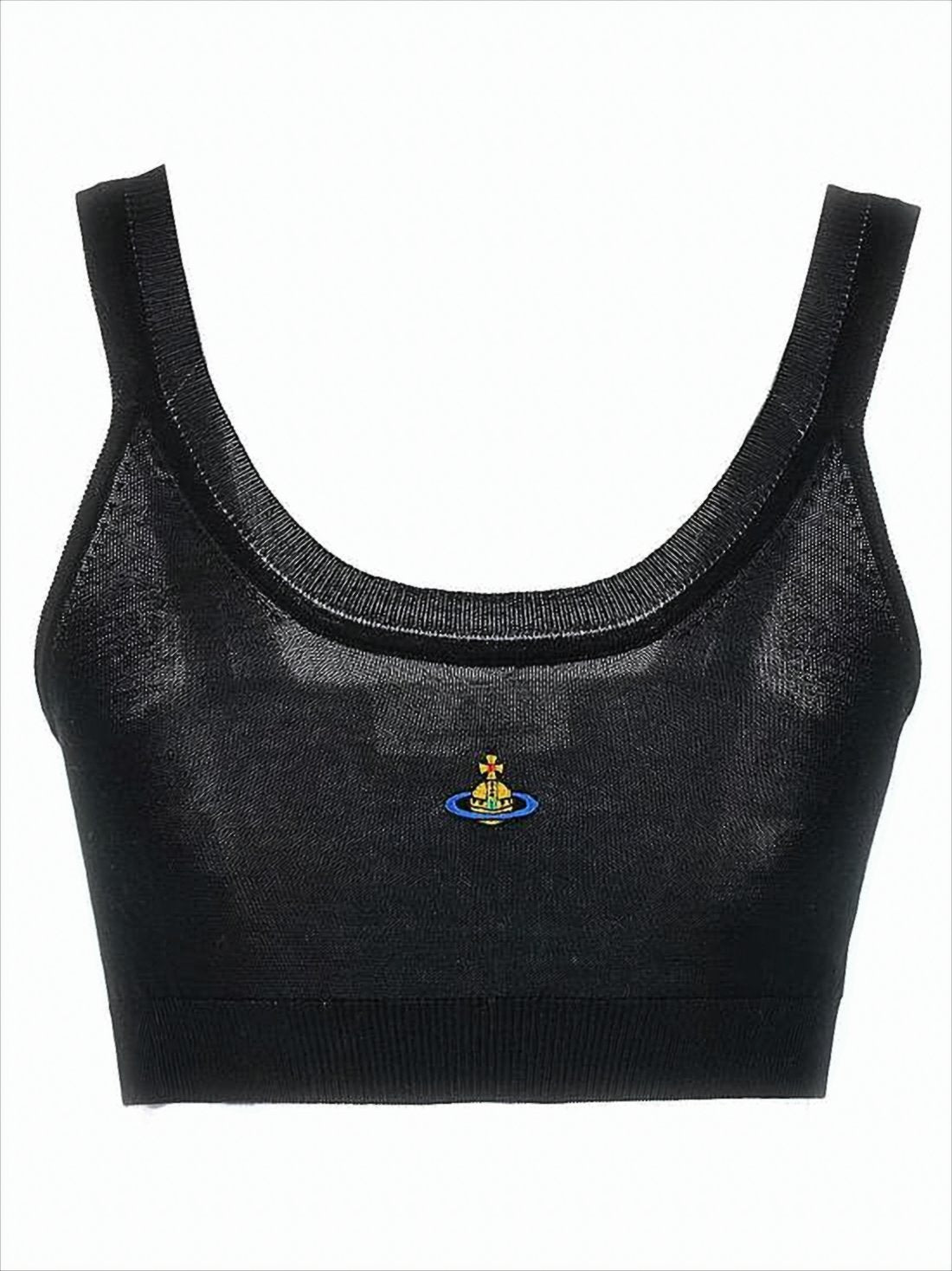 Sleek Fitted Sleeveless Crop Top