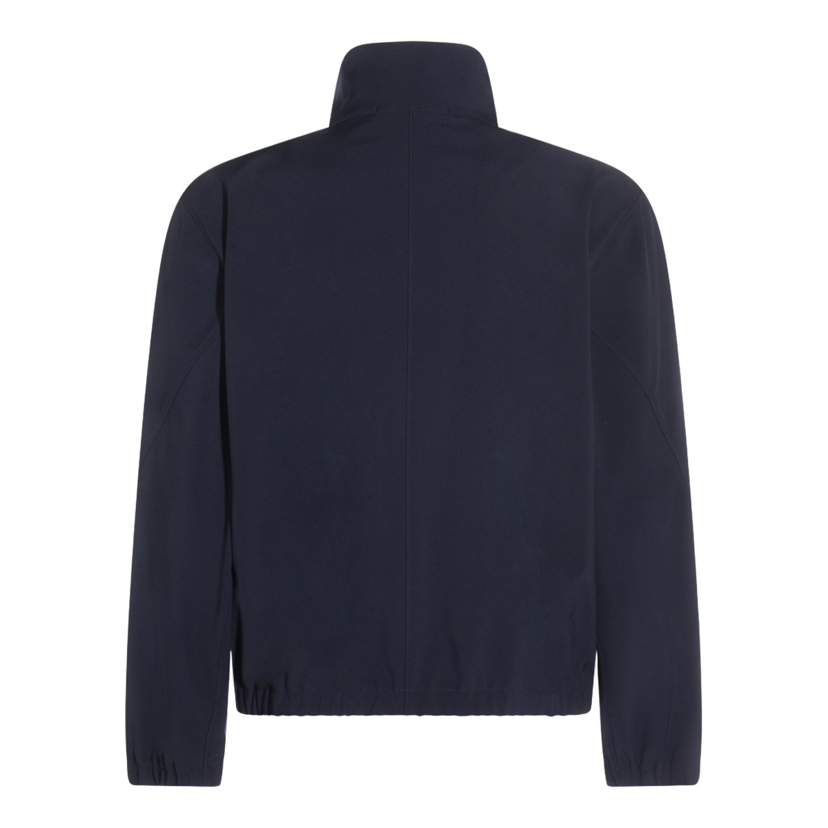 Blue Jacket With High Collar