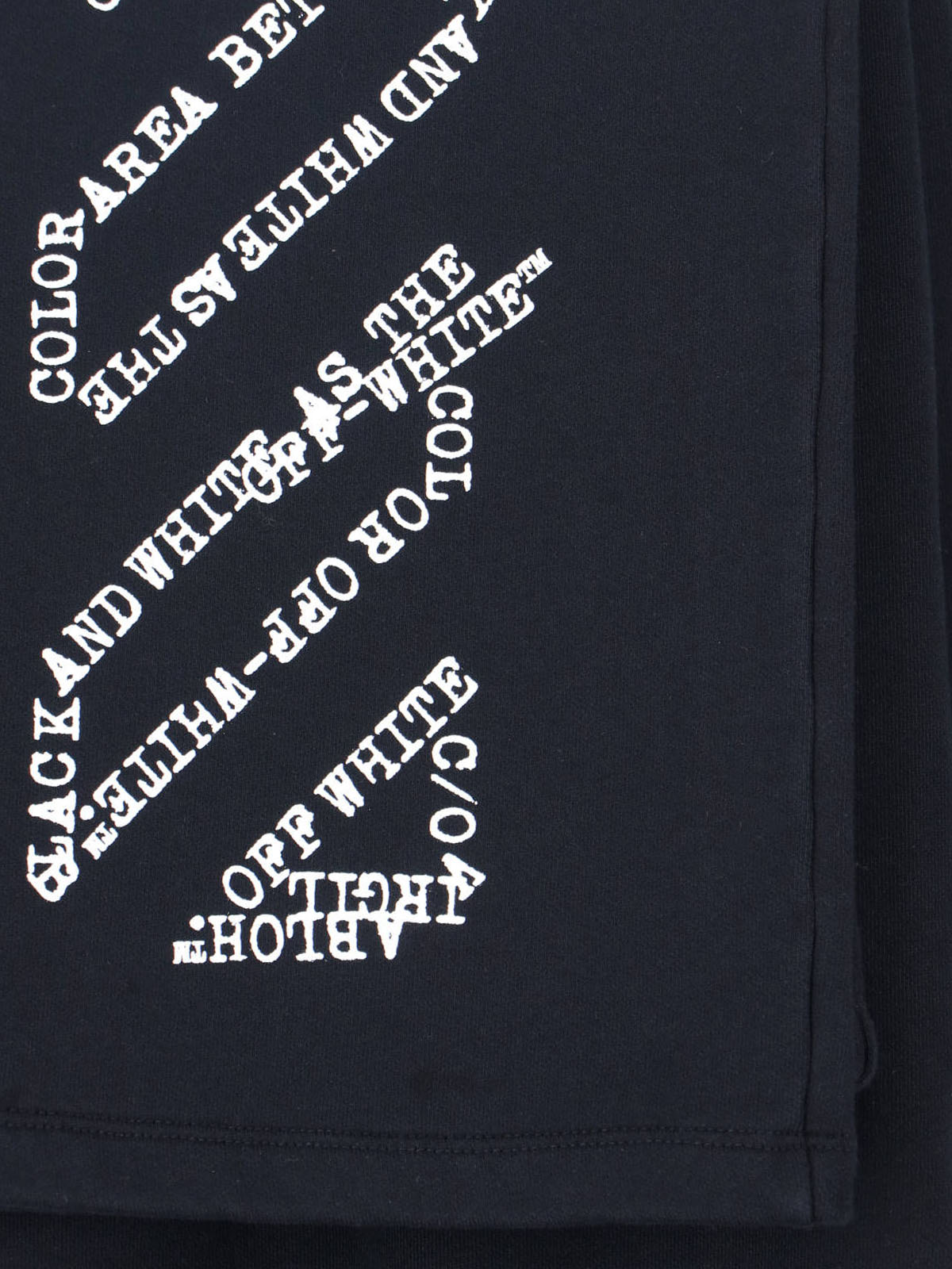 Black Logo Straight-Leg Cotton Pants
