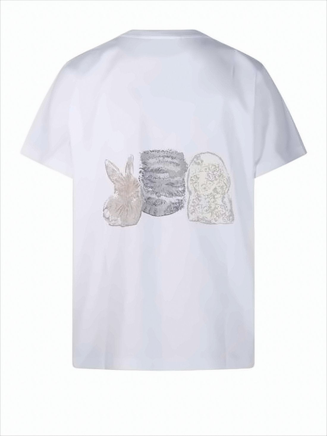 Short-Sleeved Cotton T-Shirt featuring Playful Animal Graphics