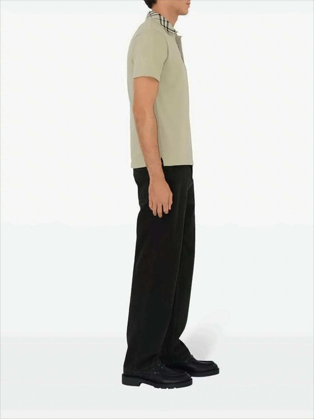 Textured Fabric Polo Shirt
