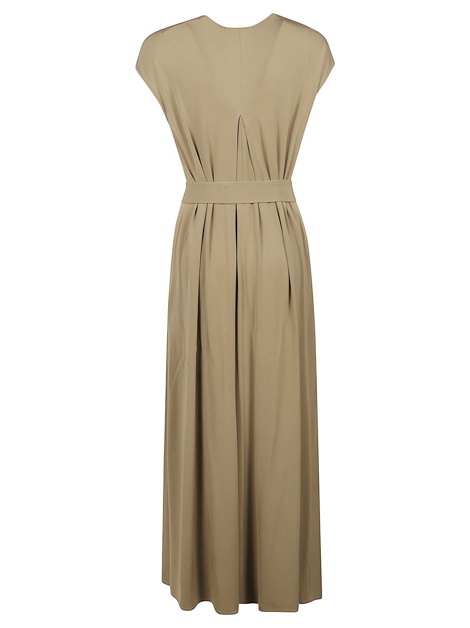 Midi-length Dress with Keyhole Detail