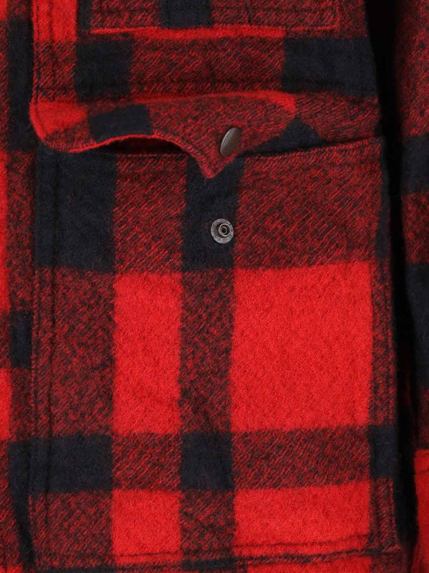 Plaid Shirt Jacket – Red/Black