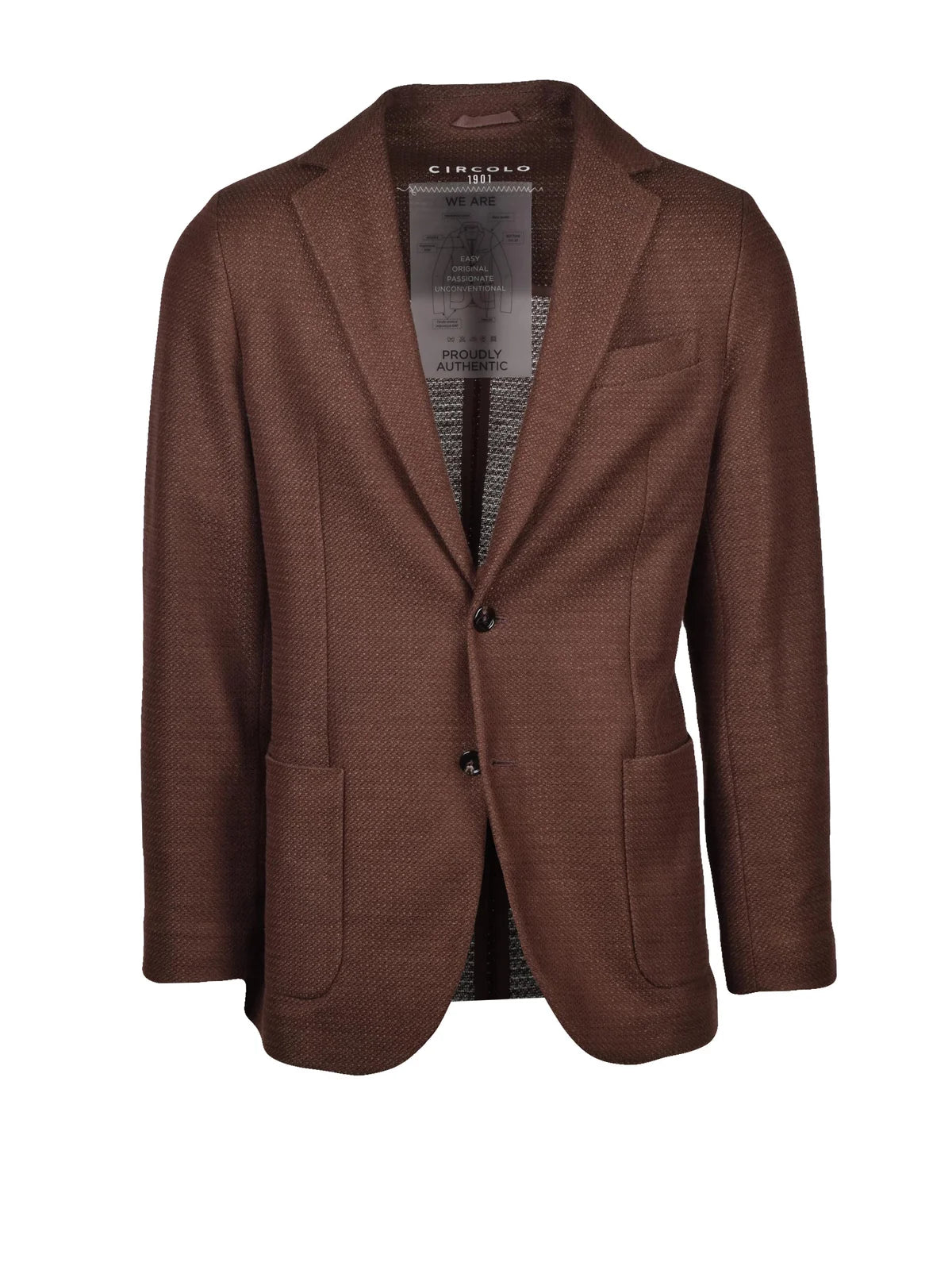 Cotton Linen Jacket Brown
