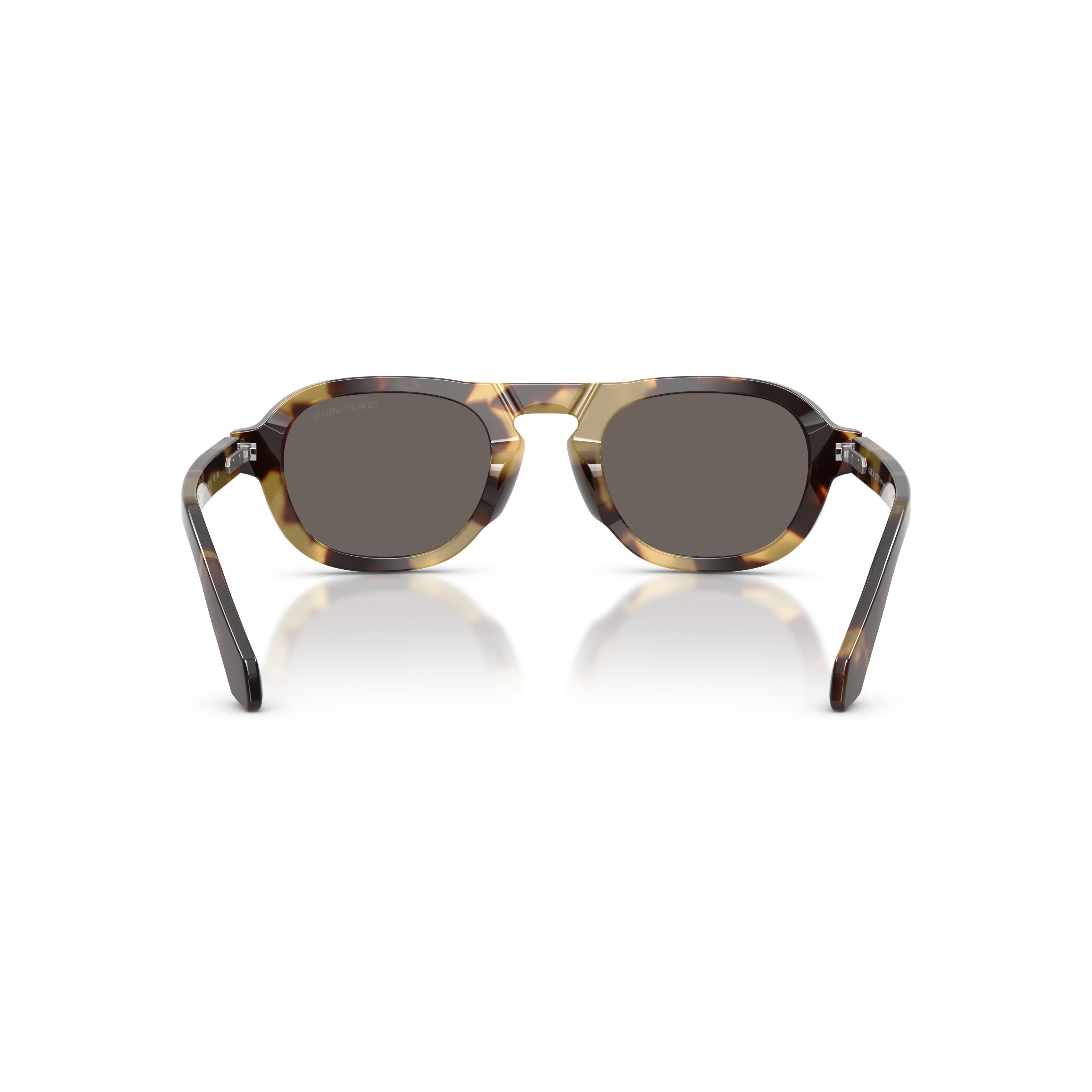 0ar8244 Bold Tortoiseshell Acetate Sunglasses with Dark Lenses