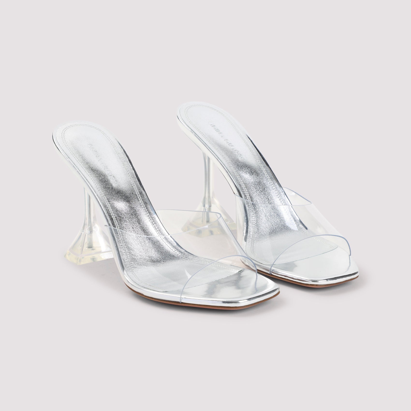 Metallic Leather Slippers