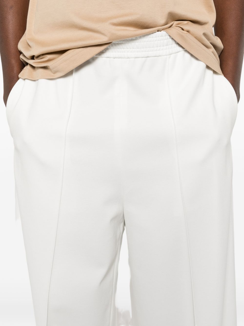 Wide-Leg Trousers With And Elastic Waistband