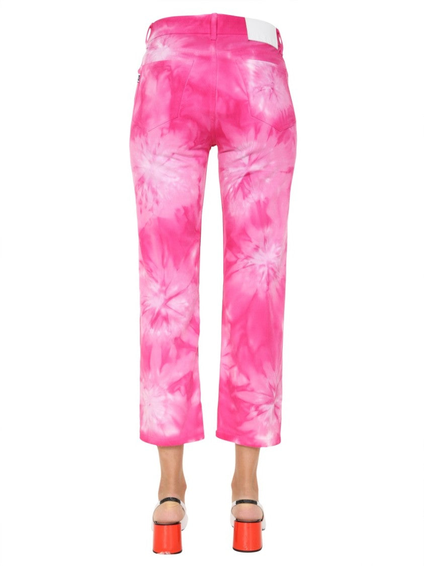 Tie-Dye Cropped Jeans