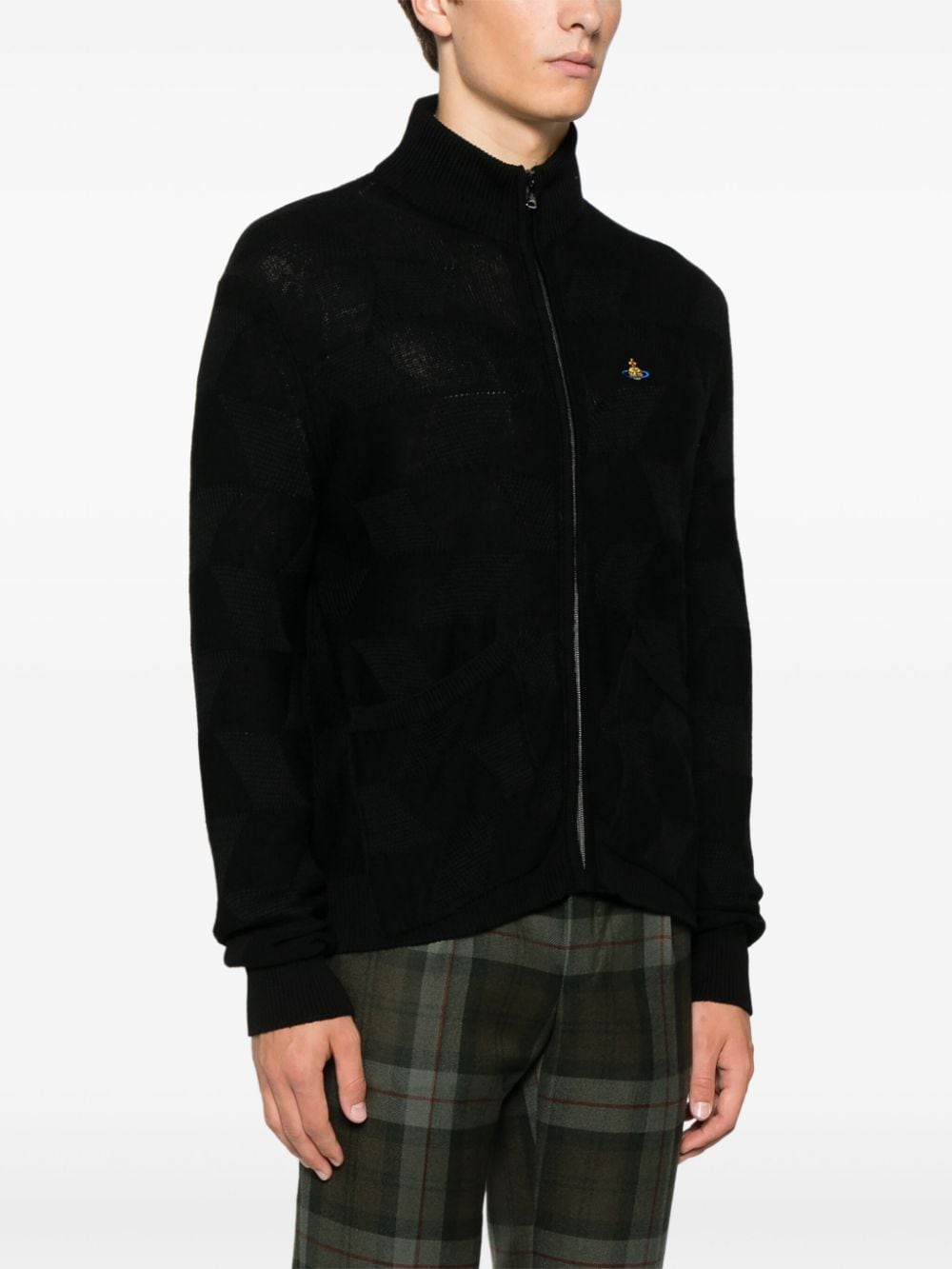 Fisherman's Knit Black Sweater