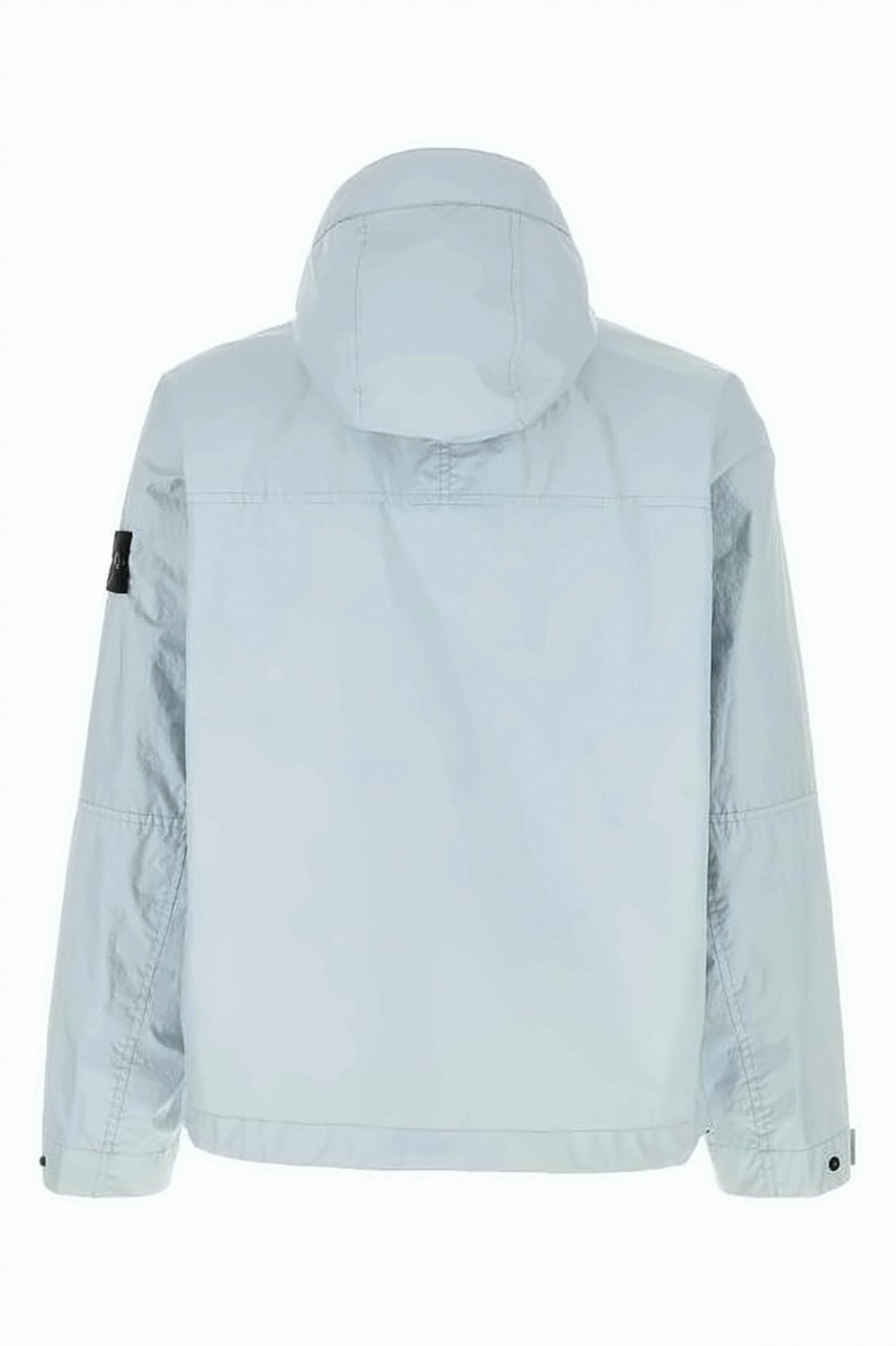 Silver Polyamide Jacket with Distinctive Patch