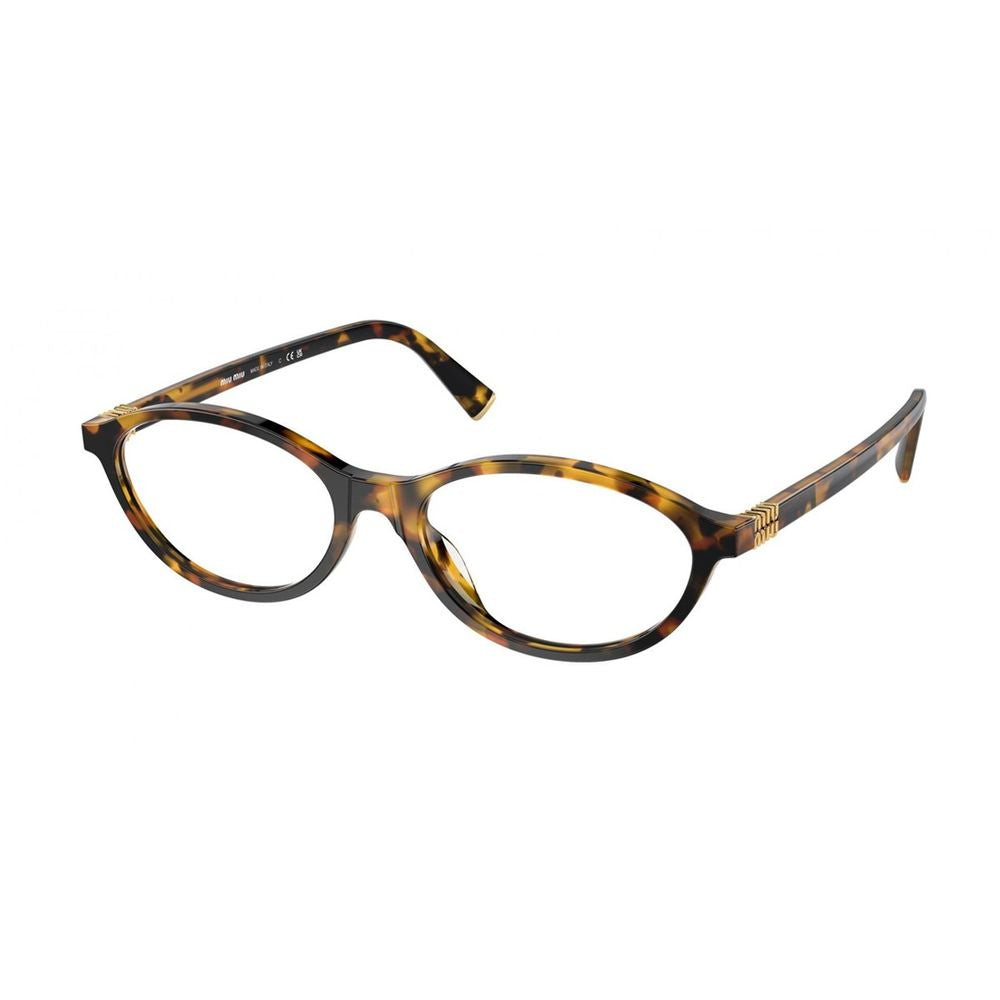 Havana Acetate Oval Sunglasses with Vertical Logo