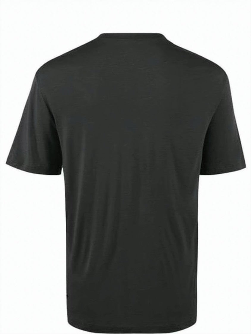 Relaxed-Fit Black T-Shirt with Subtle Branding