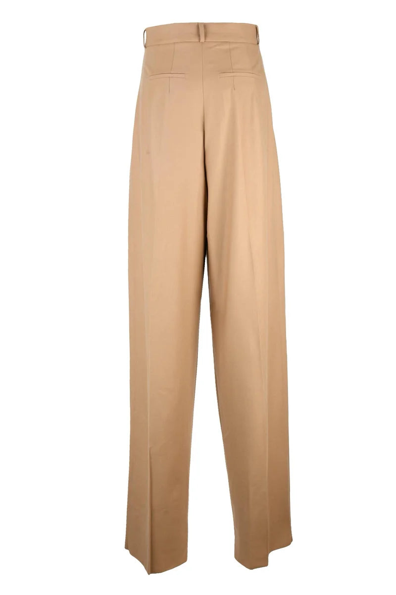 Kiens Wide Leg Trousers - Beige