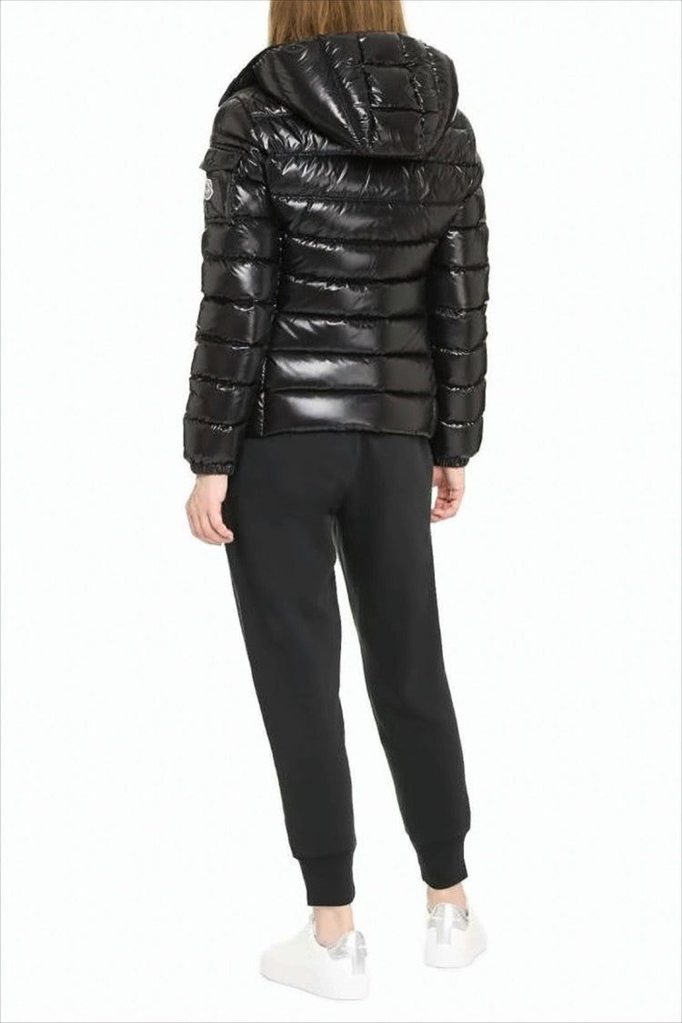Quilted Black Down Jacket with Fitted Silhouette