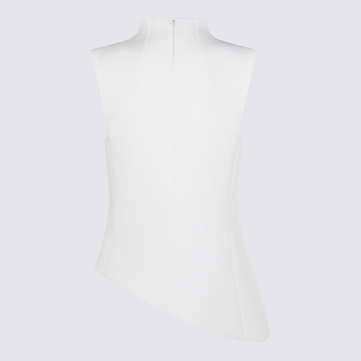 White Cut-Out Sleeveless Top