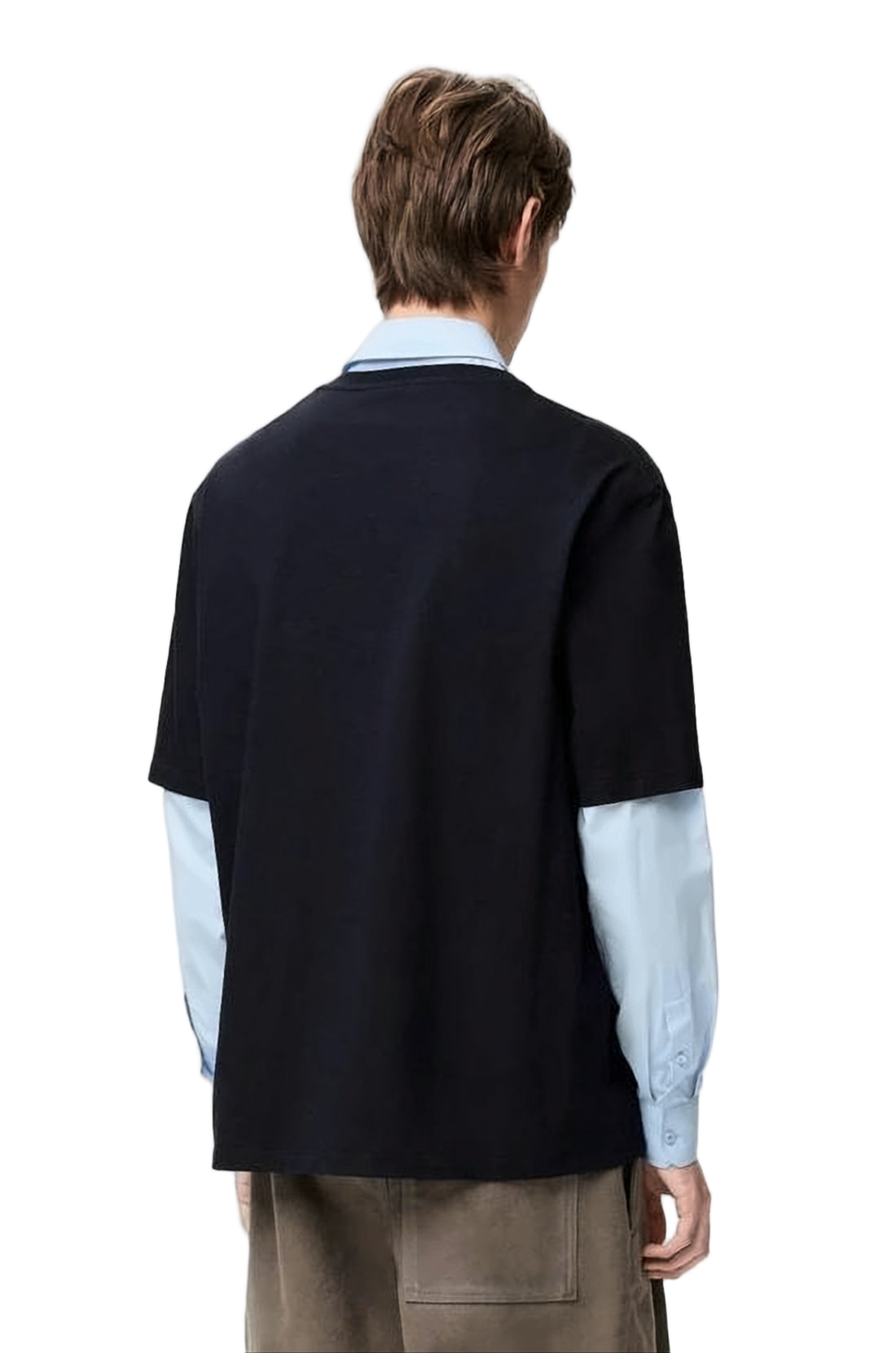 Relaxed Fit Black Cotton T-Shirt