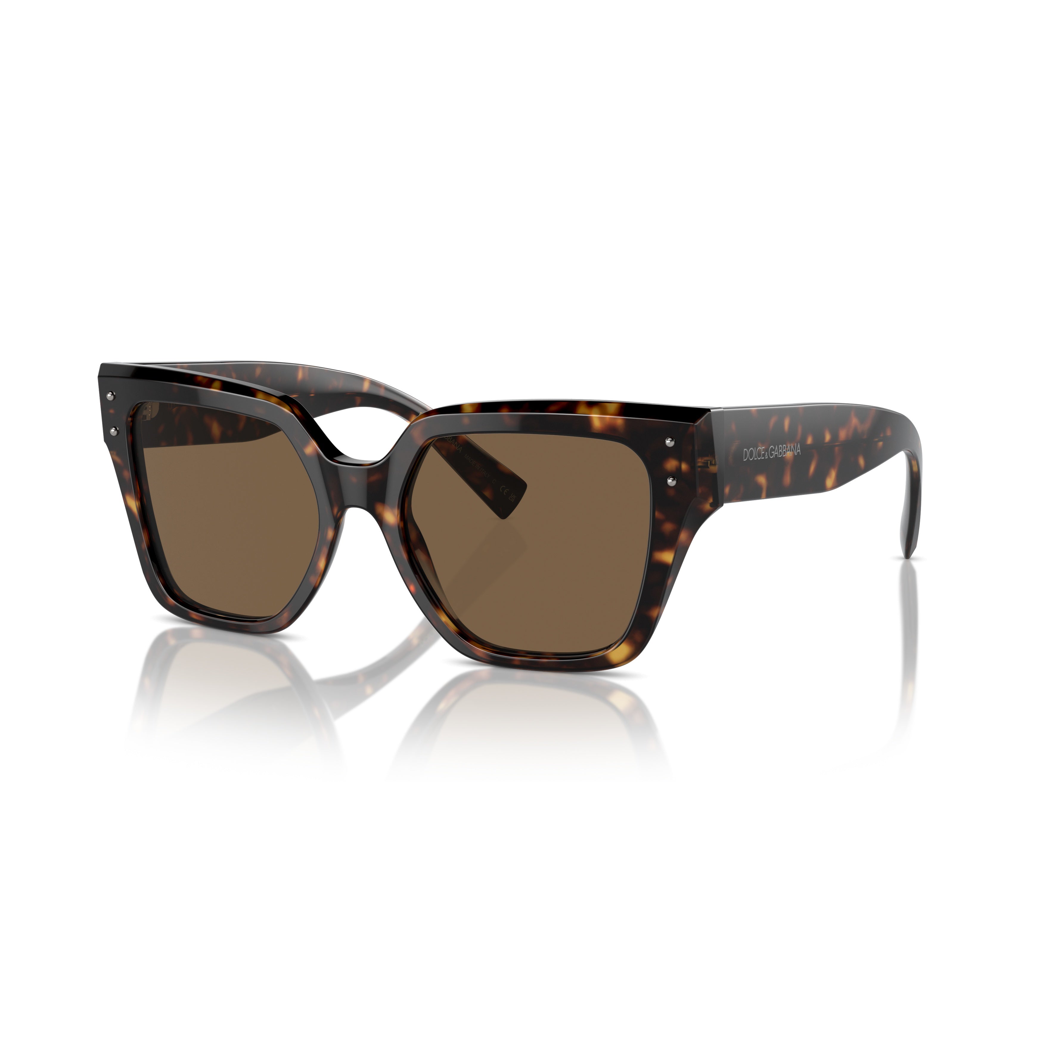 0dg4471 Oversized Square Tortoiseshell Sunglasses