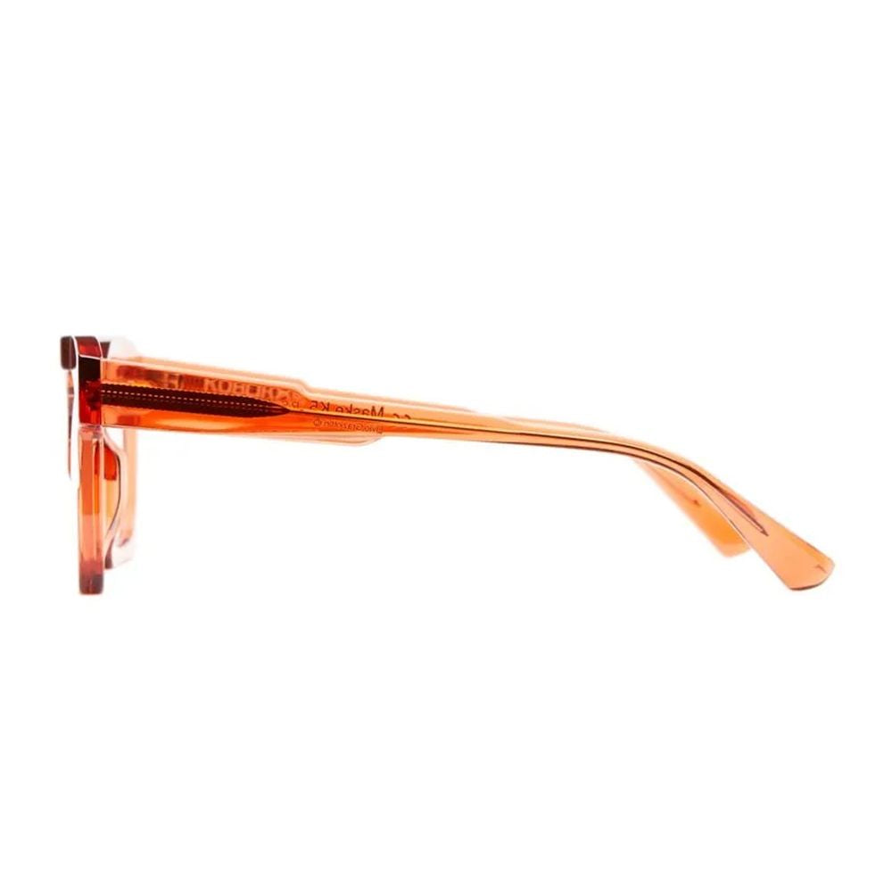 Mask K5 Transparent Amber Acetate Squared Frame Kuboraum Mask K5