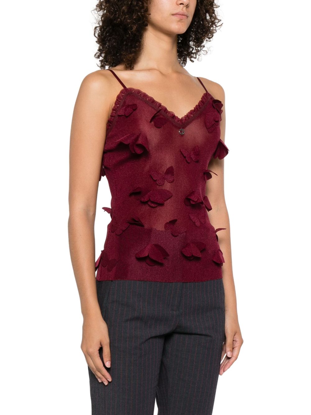 Burgundy Spaghetti Strap Top