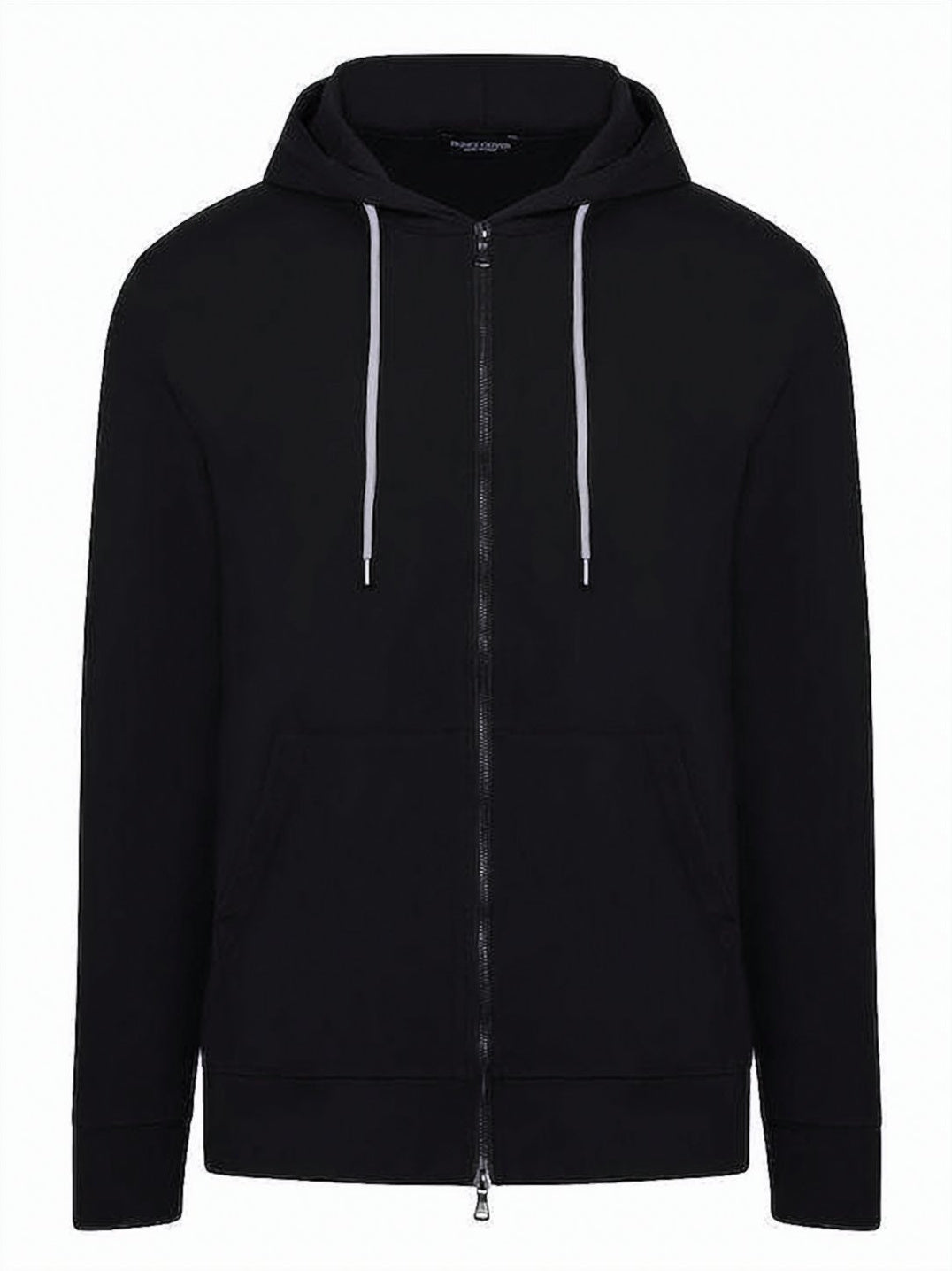 Patterned Cotton Blend Zip-Up Hoodie
