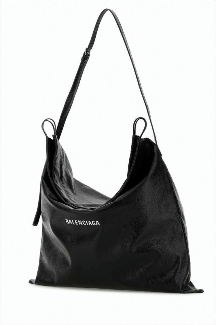 Soft Lambskin Leather Shoulder Bag With Adjustable Strap