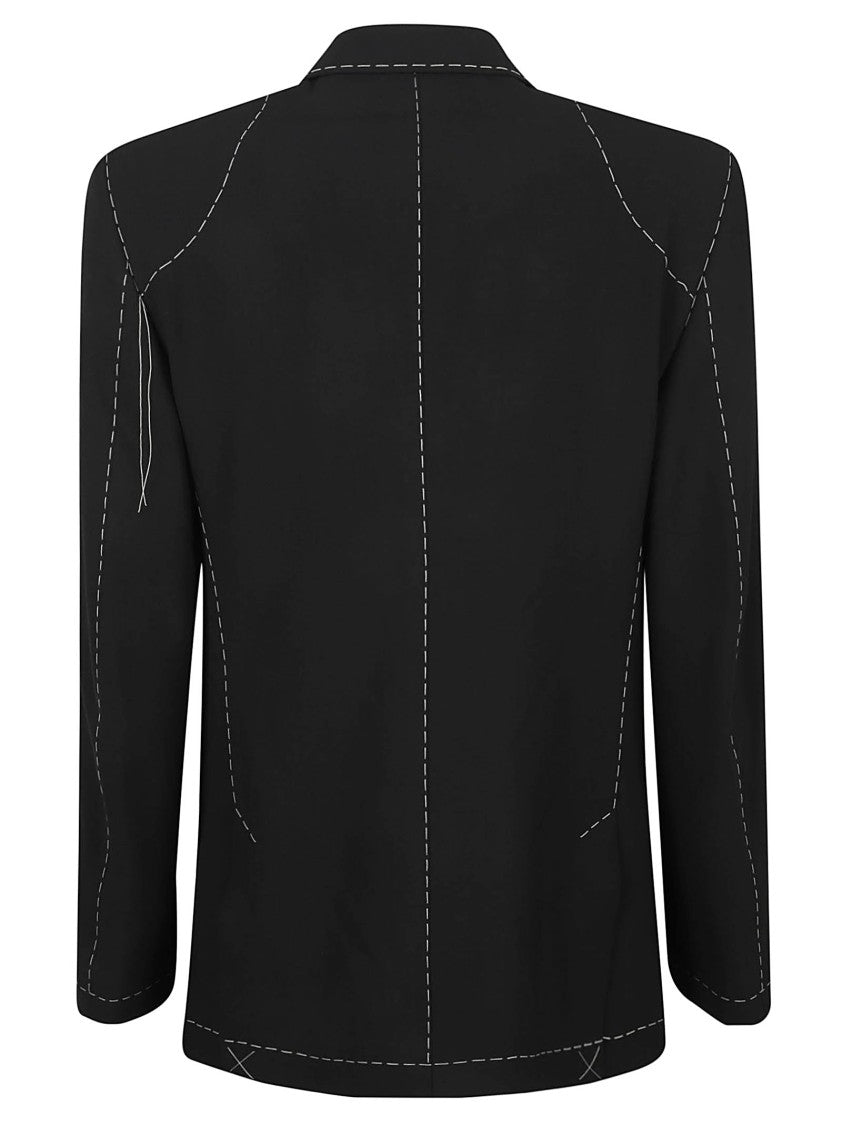 Tailored Embroidered Black Jacket With Classic Lapel