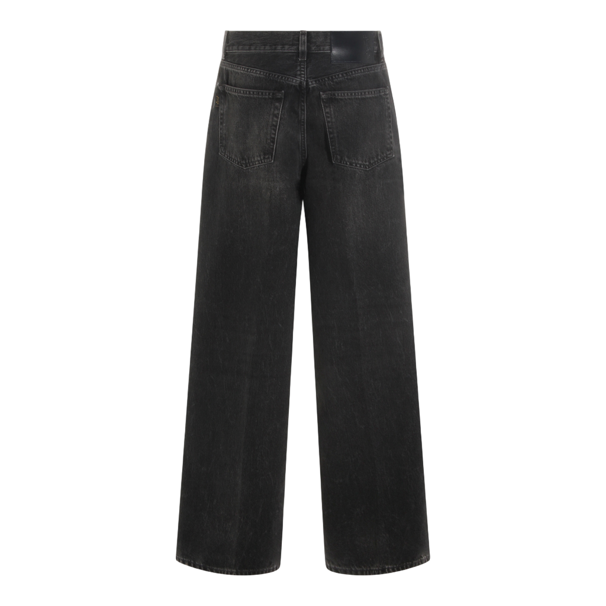 High-Waisted Wide-Leg Jeans with Vintage Wash