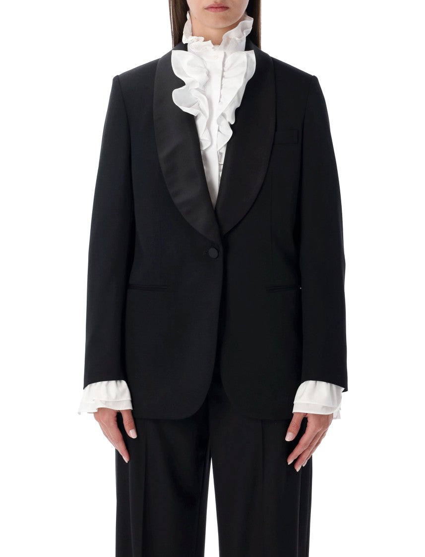 Sutton Slim Grain De Poudre Tuxedo Jacket
