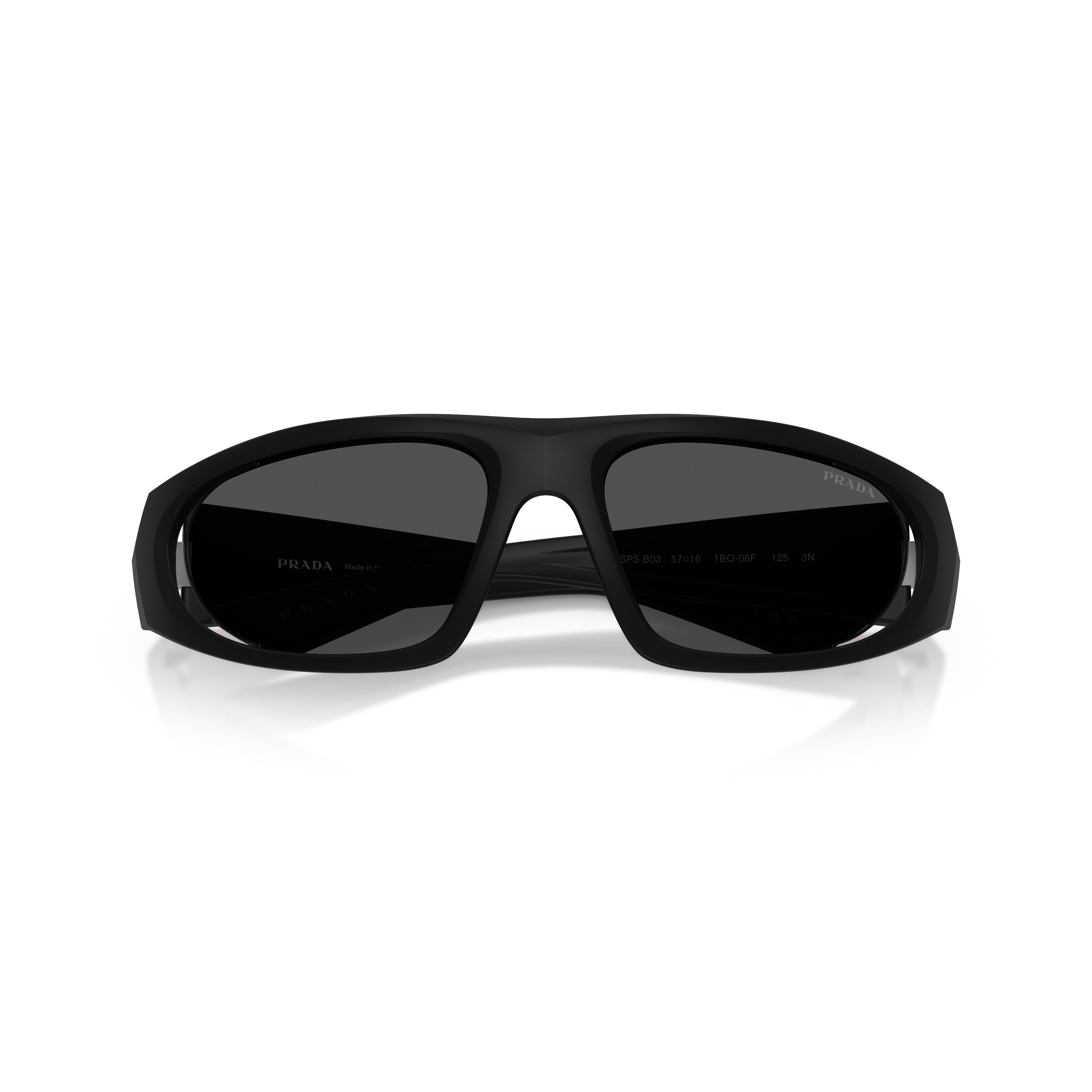 0ps B03s Wraparound Design Black Sunglasses