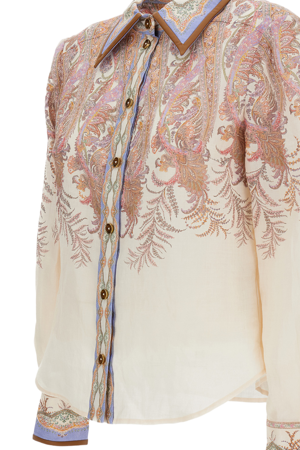 Cream Paisley Print Bodysuit