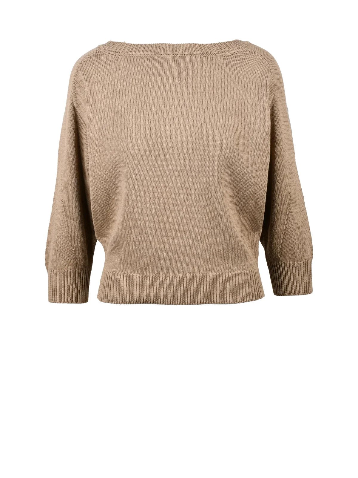 Turquoise Cotton Boat Neck Raglan Sweater