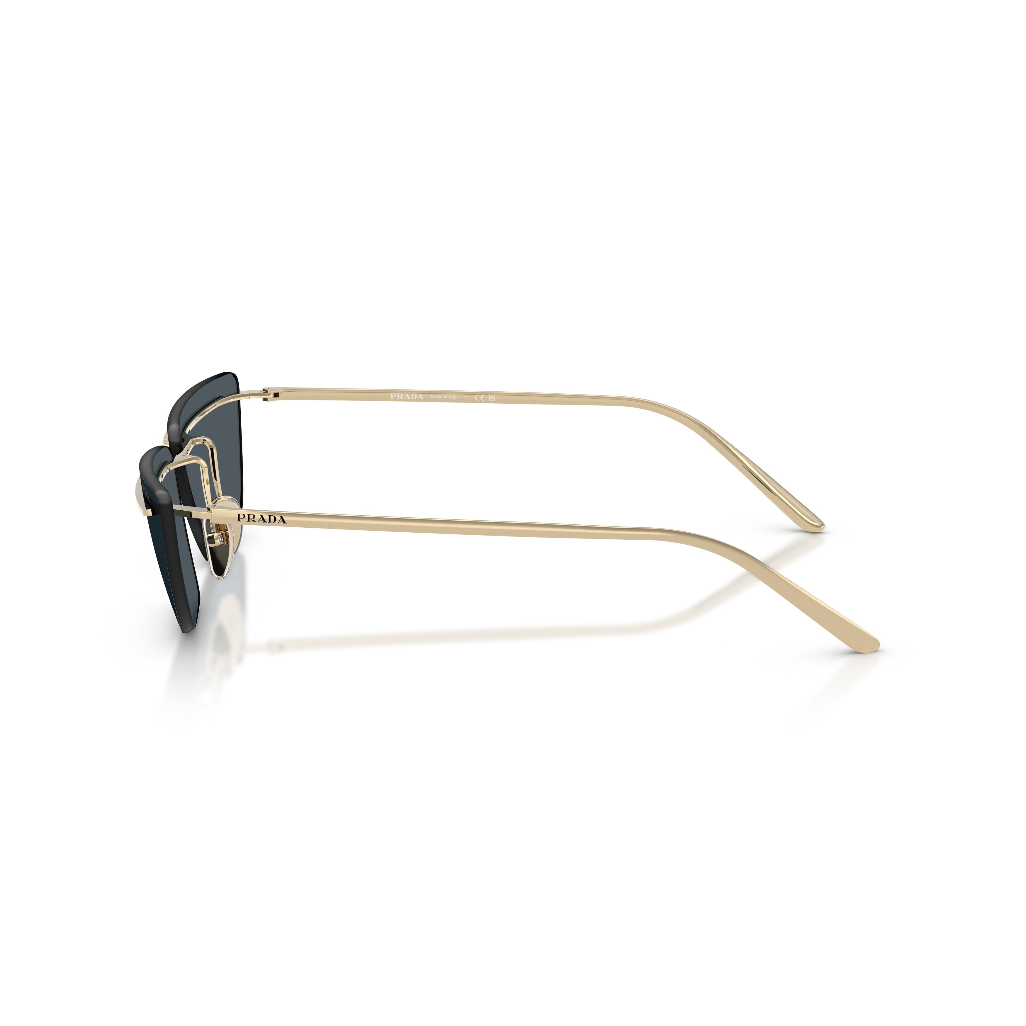 0pr C52s Angular Metal Frame Sunglasses