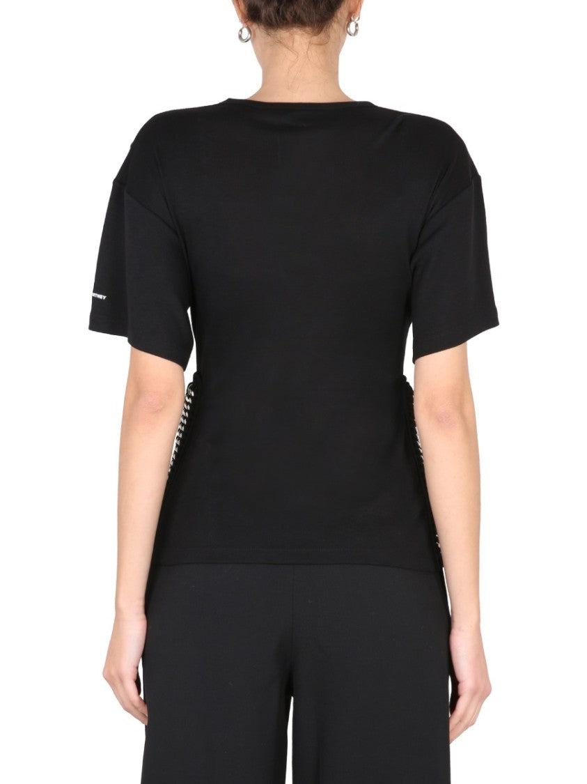 Crew-Neck T-Shirt With Chain Detail