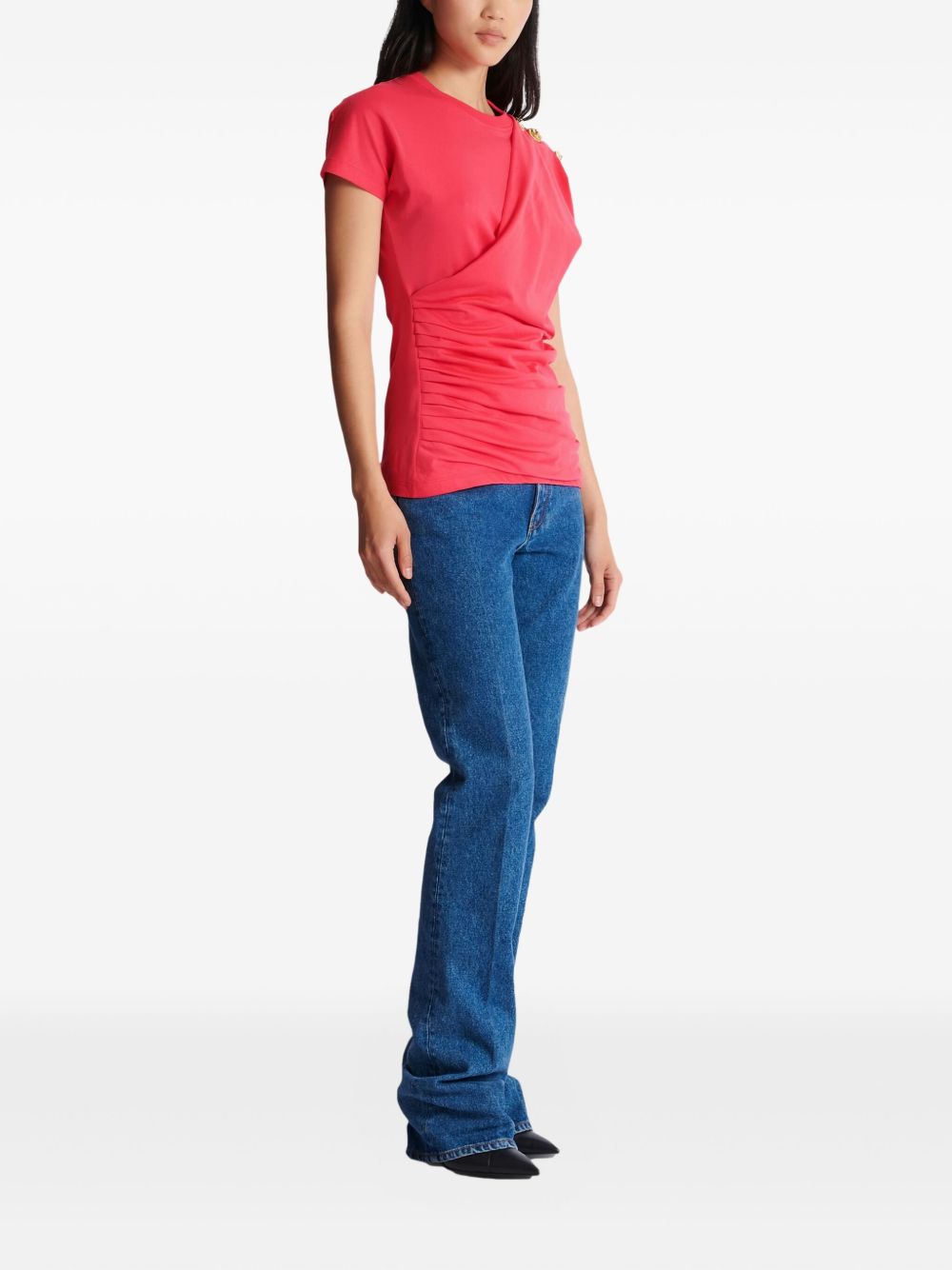 Fitted Red Silk