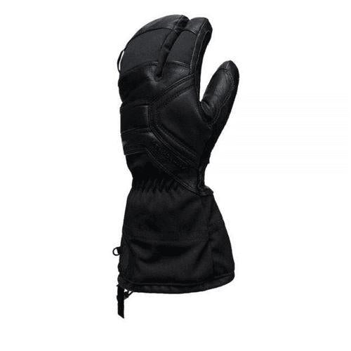 Sleek Black Goat Leather Gloves With Warm Wool Lining