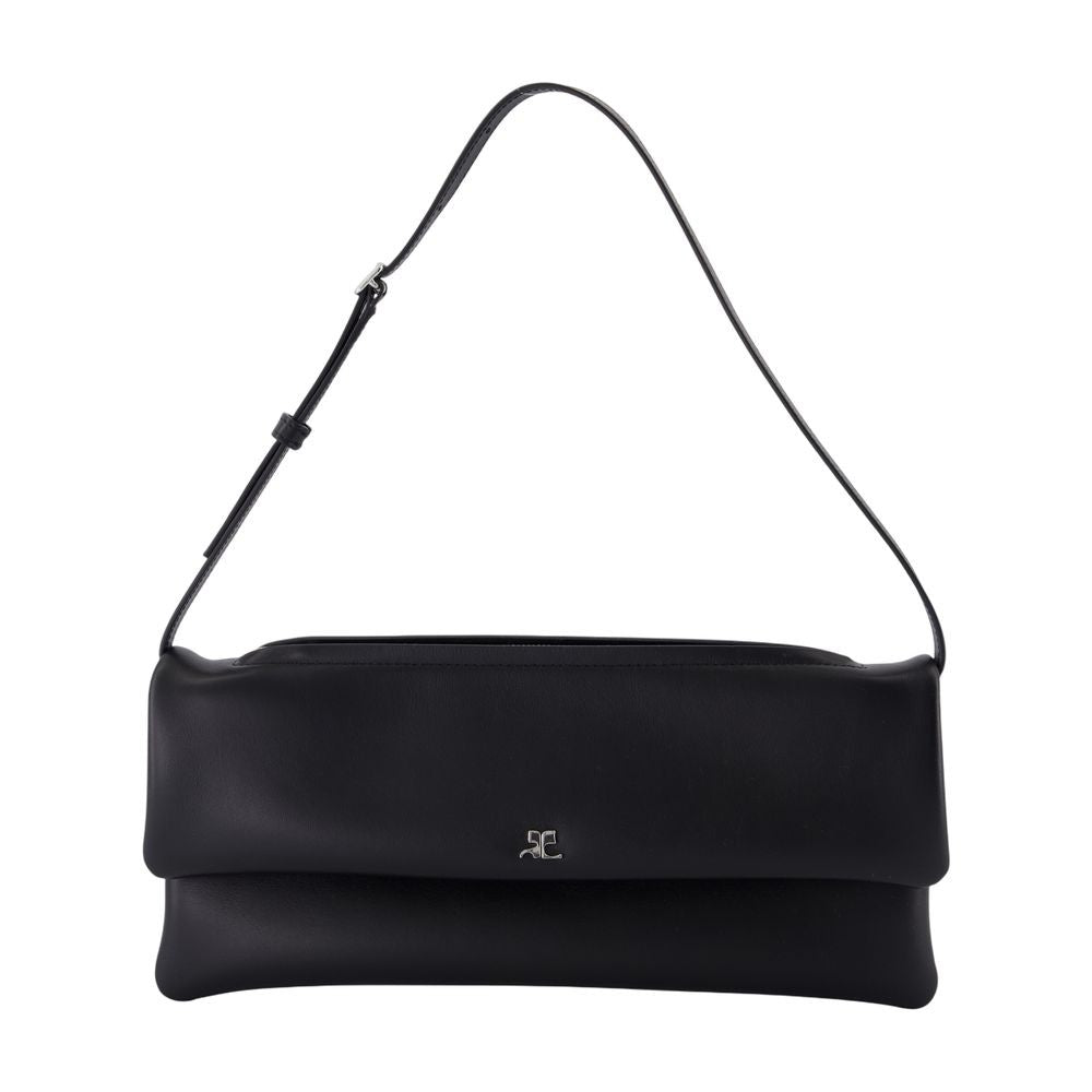 Rectangular Leather Cuff Pouch With Adjustable Strap